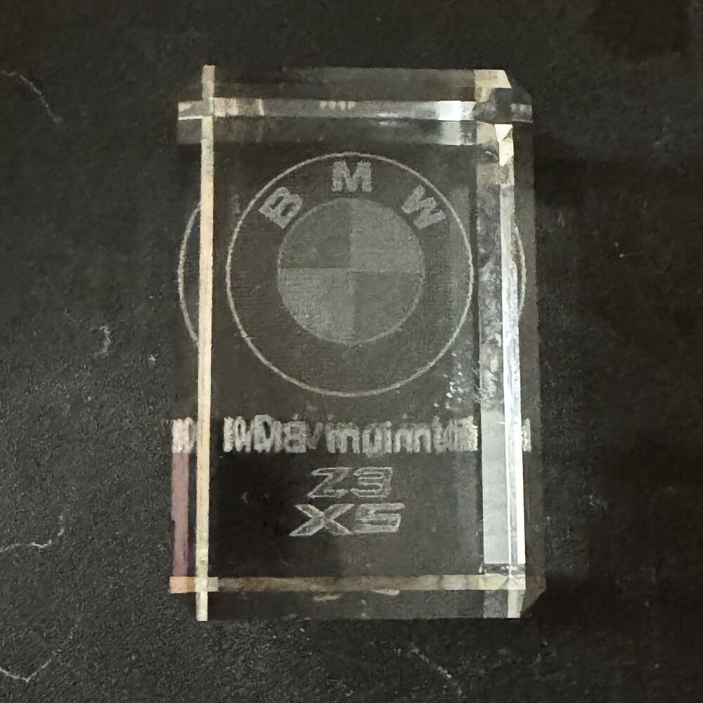 BMW Z3 X5 “Driving Into The Millennium” Laser Etched Acrylic Paperweight